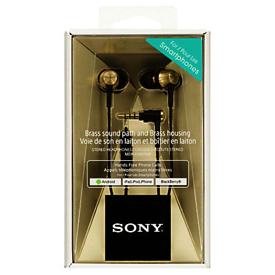 Sony MDR-EX650 In-Ear Headphones with Mic/Remote, Brass Sony MDR-EX650 In-Ear Headphones with Mic/Remote, Brass